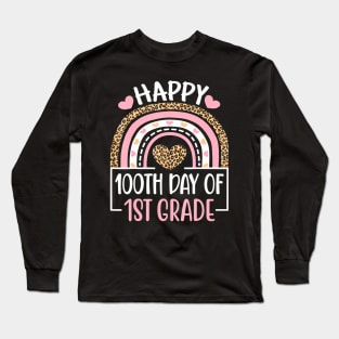 100th Day Of First Grade 100 Days Of School Teacher Long Sleeve T-Shirt